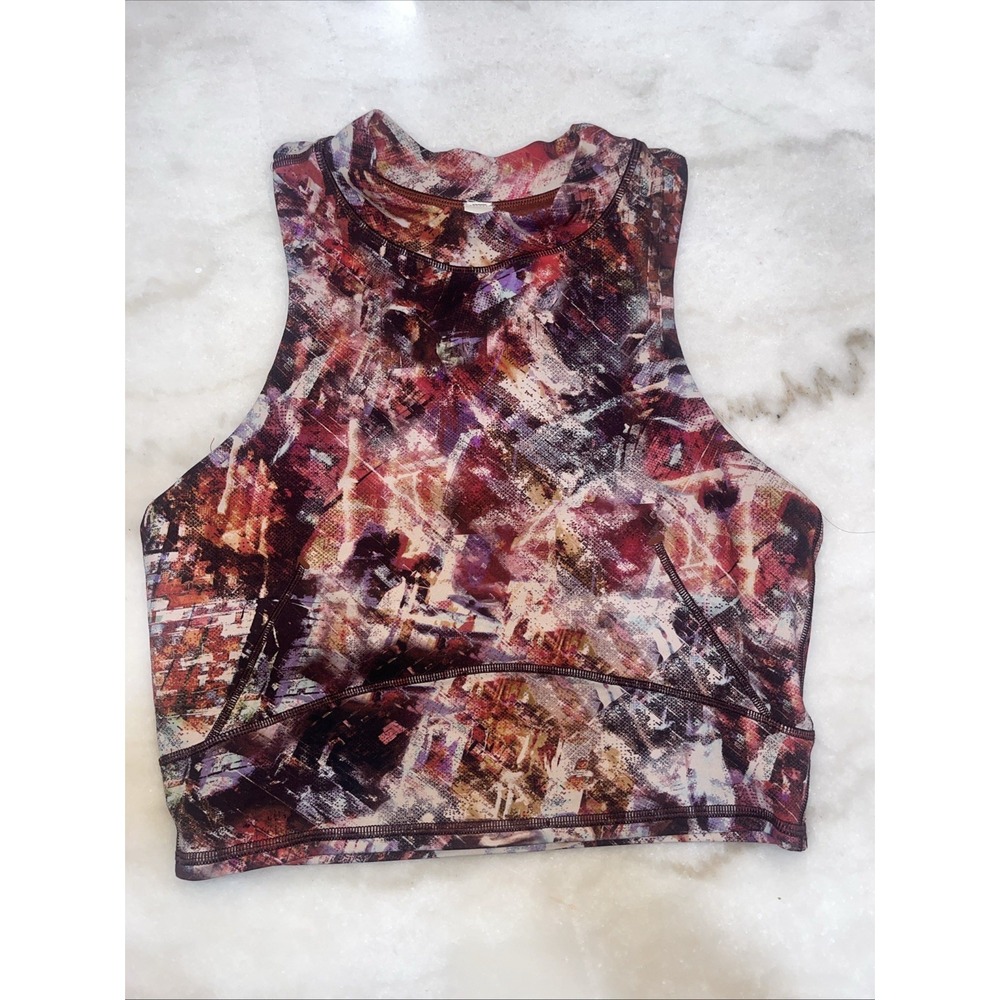 Lululemon Everlux and Mesh Cropped Tank Size‎ 6 Tank